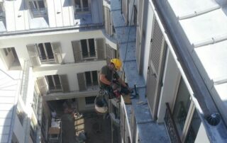 Travaux urbains sur cordes - Protections anti-volatiles