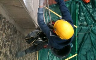 Travaux urbains sur cordes - Maçonnerie